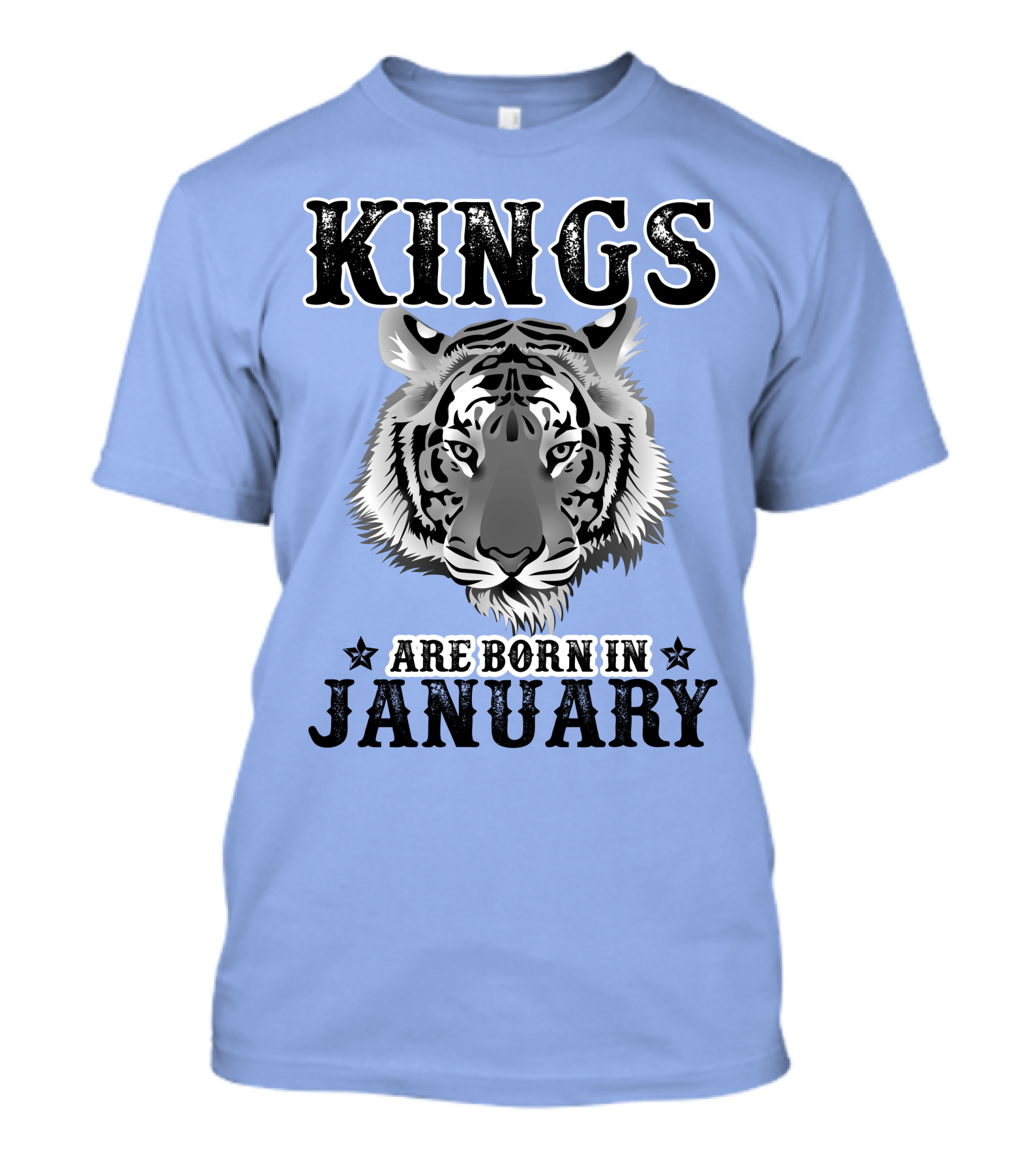 Kings Are Born In January Tiger T-Shirt