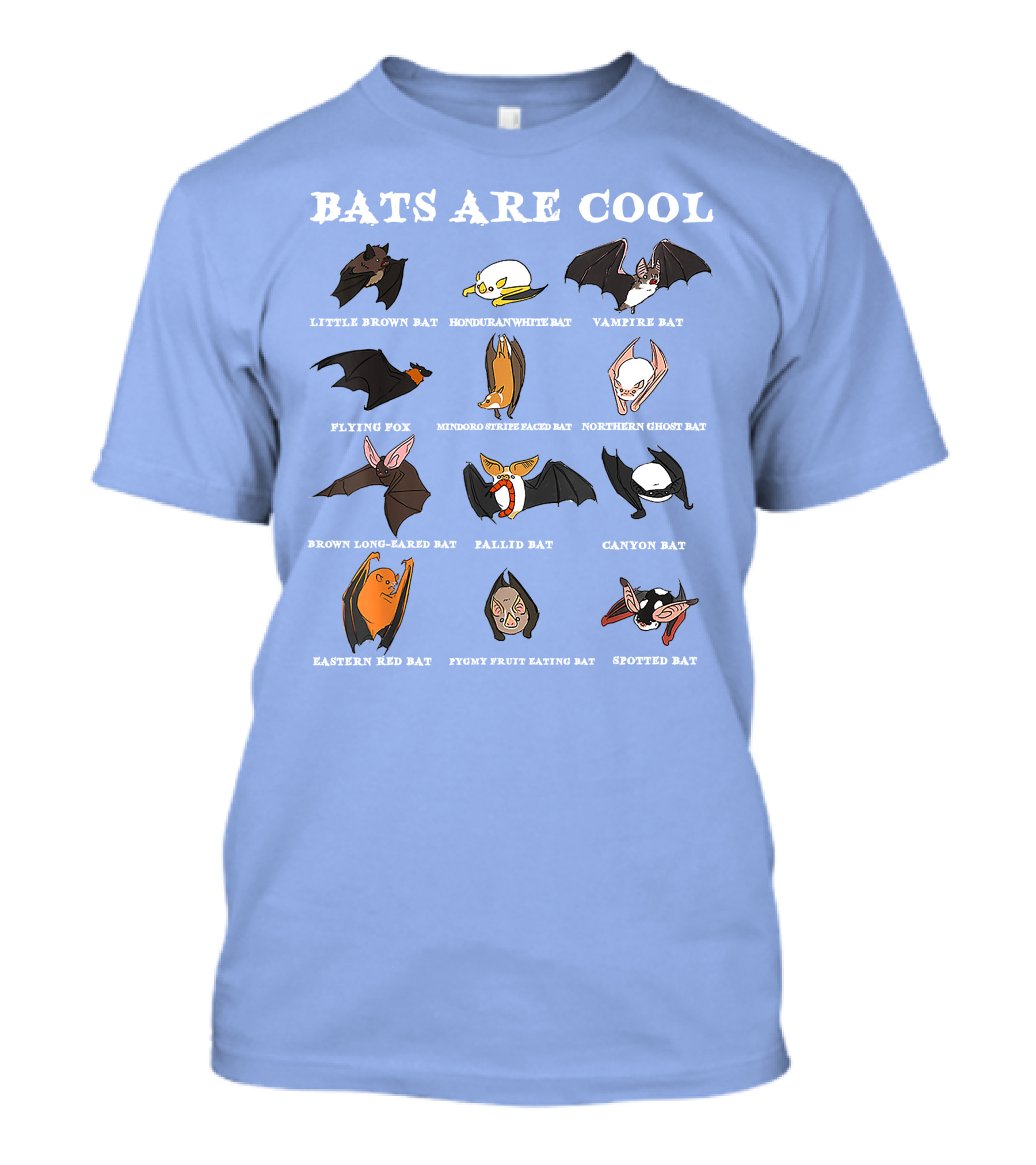 Purple Bats Are Cool Variety Illustrations Of Quirky Flying Creatures T-Shirt
