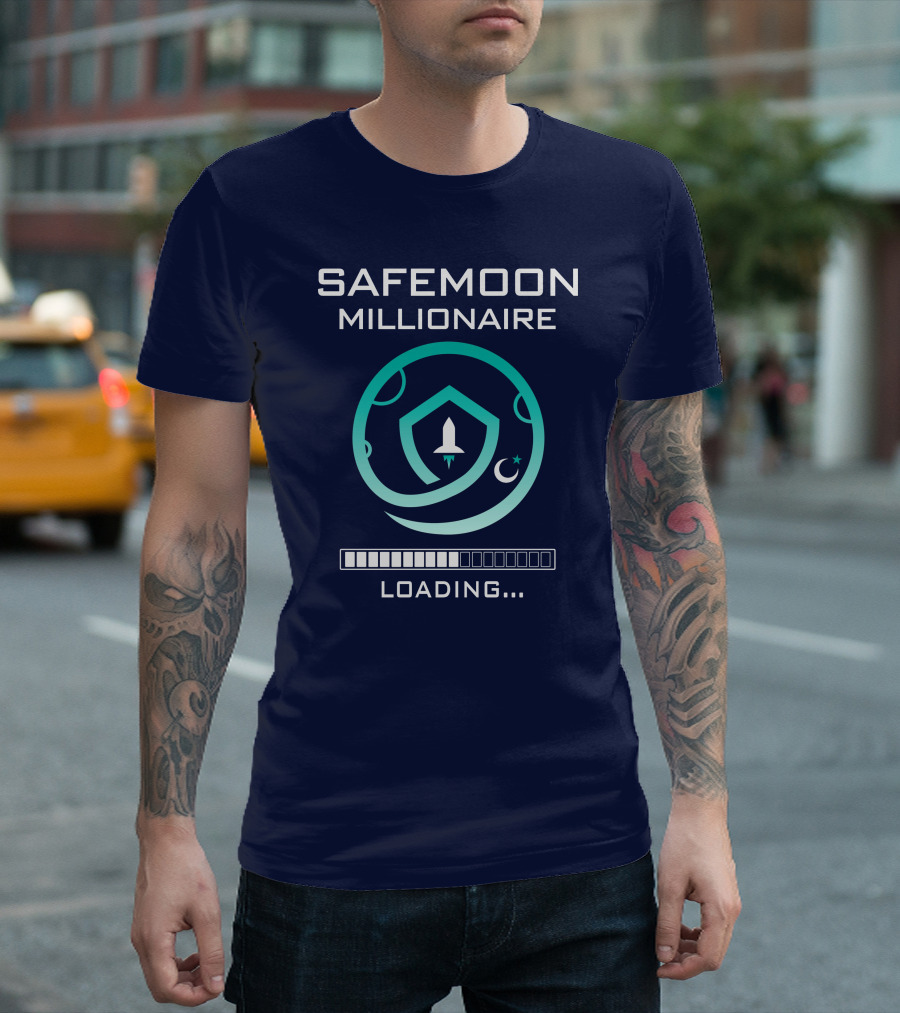 Safemoon Millionaire Loading Crypto Rocket T-Shirt