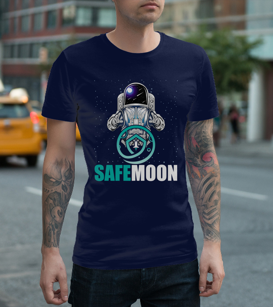 Safemoon Astronaut Cryptocurrency Blockchain Crypto T-Shirt