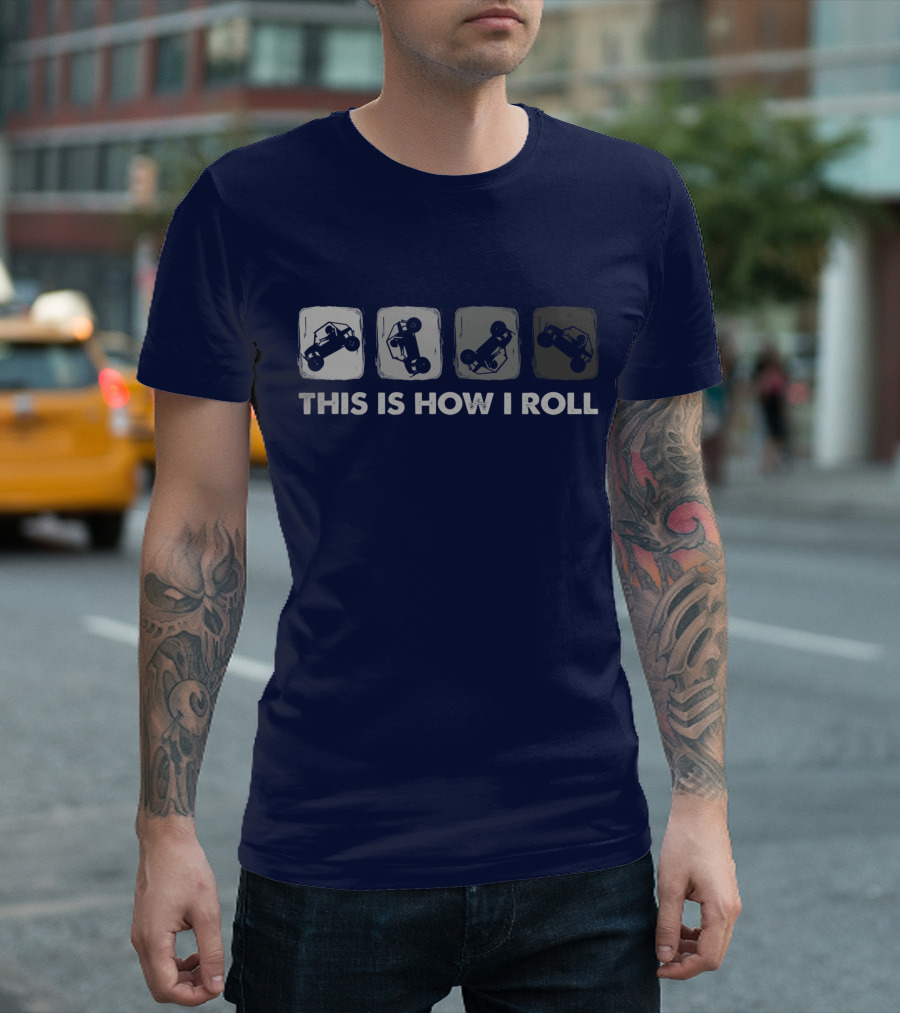 BLACK This Is How I Roll Off-Road Side By Side UTV Icons T-Shirt
