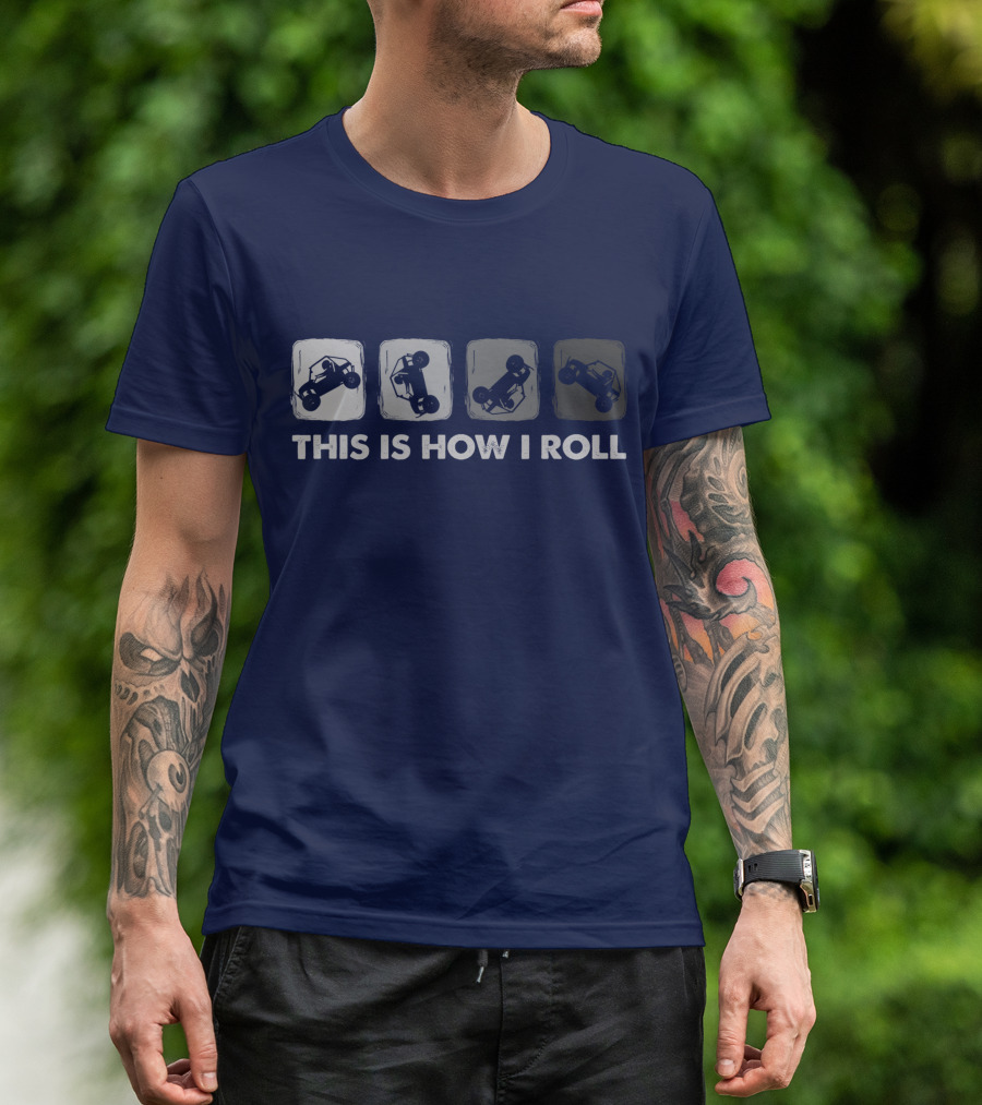BLACK This Is How I Roll Off-Road Side By Side UTV Icons T-Shirt