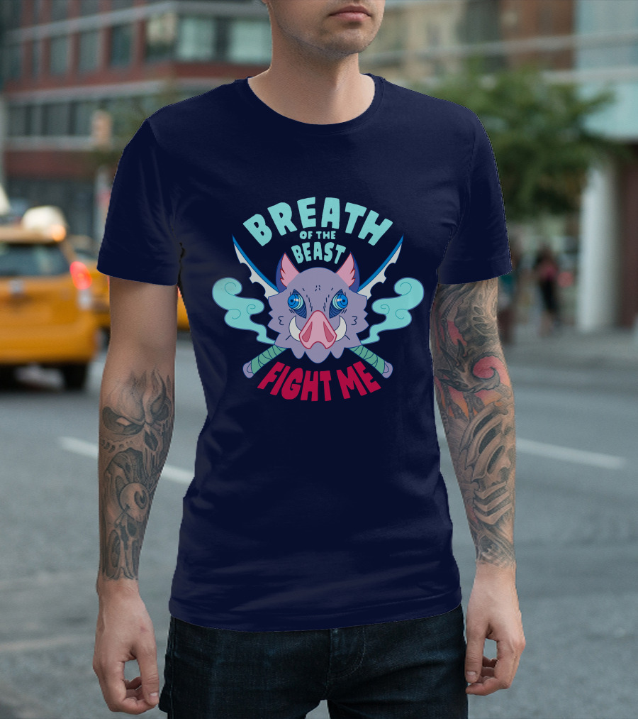 Breath of the Beast Fight Me Demon Anime Character T-Shirt