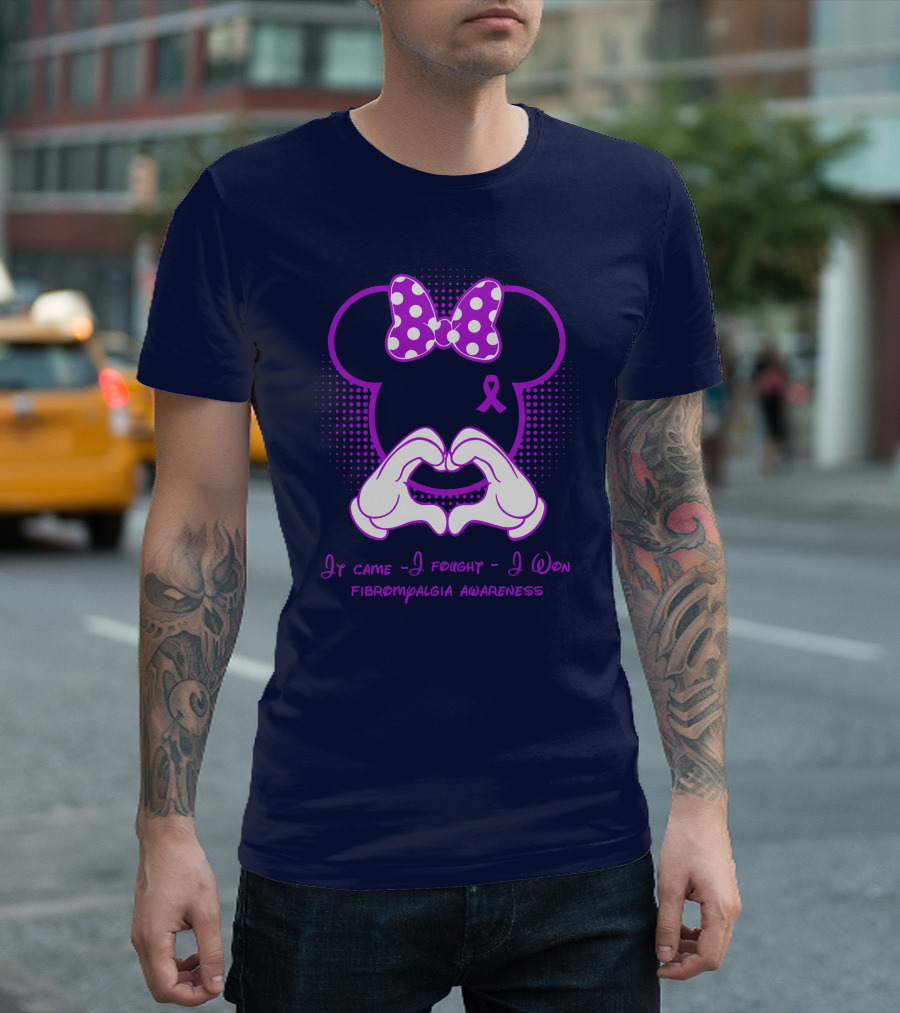 It Came I Fought I Won Fibromyalgia Awareness T-Shirt