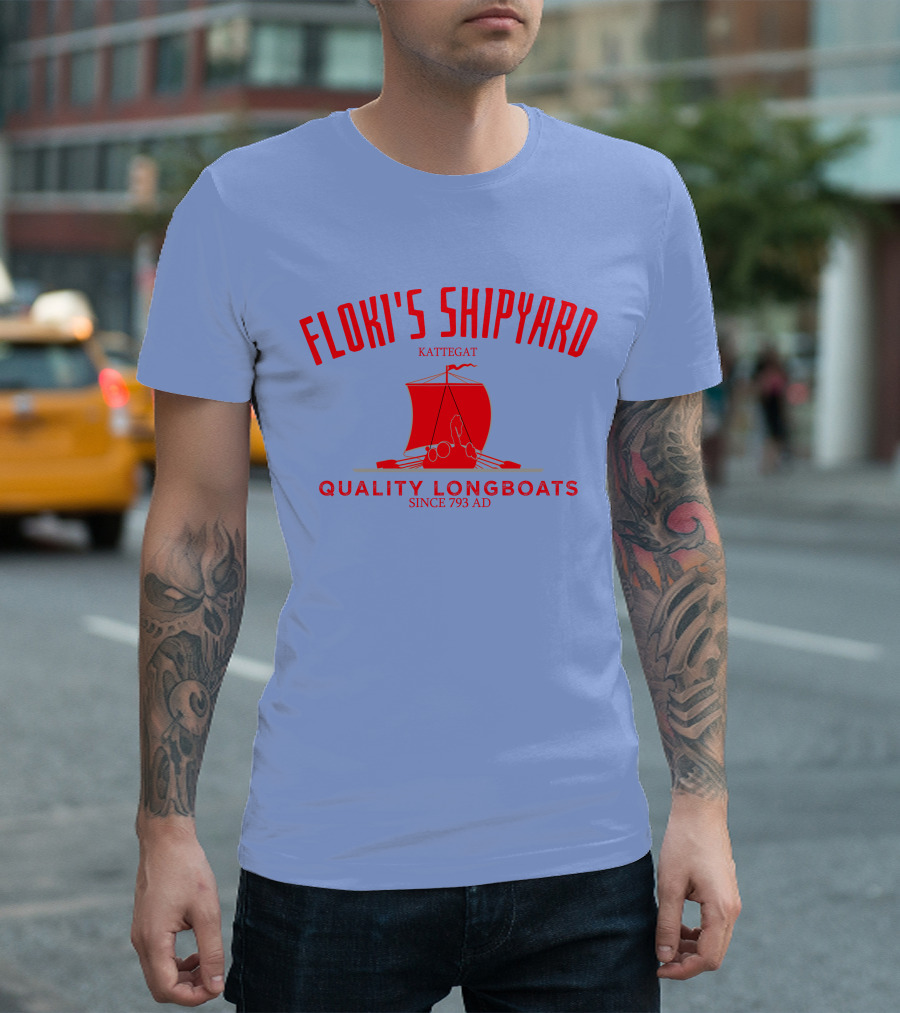 Floki's Shipyard Kattegat Quality Longboats Since 793 AD T-Shirt