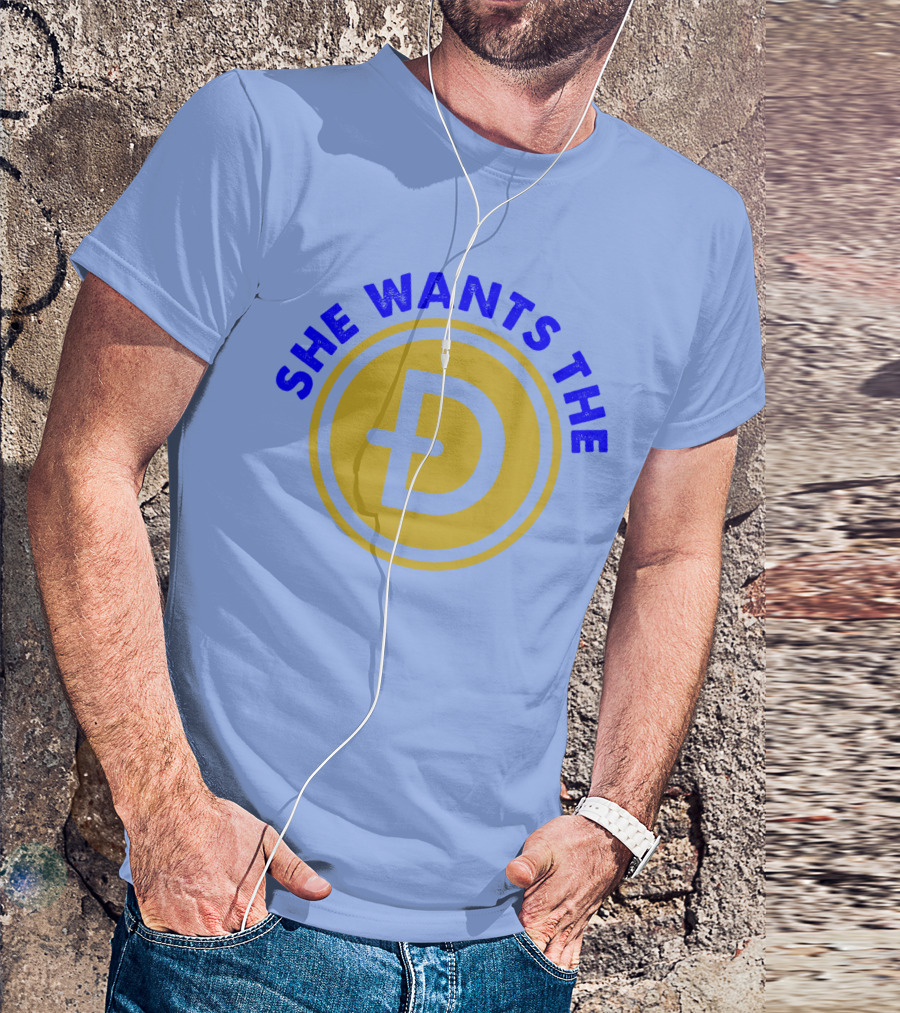 She Wants The Doge Coin To The Moon HODL Meme T-Shirt