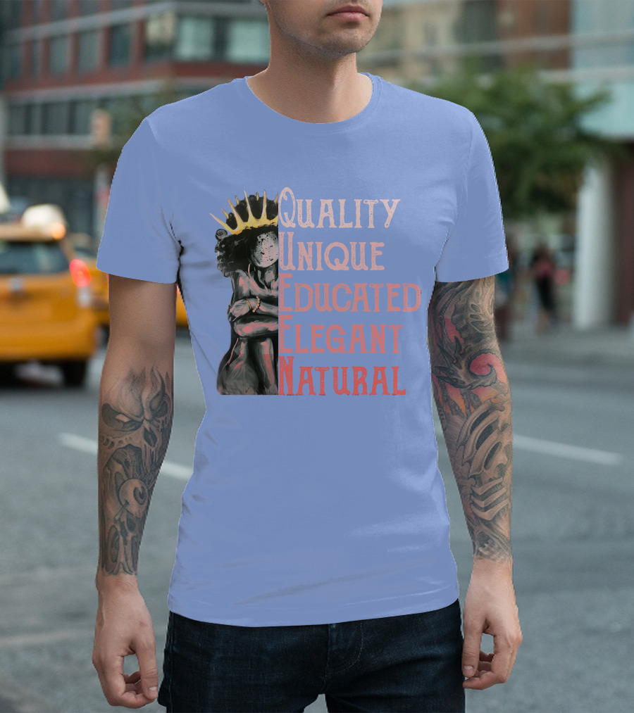 Queen Quality Unique Educated Elegant Natural RD Women T-Shirt
