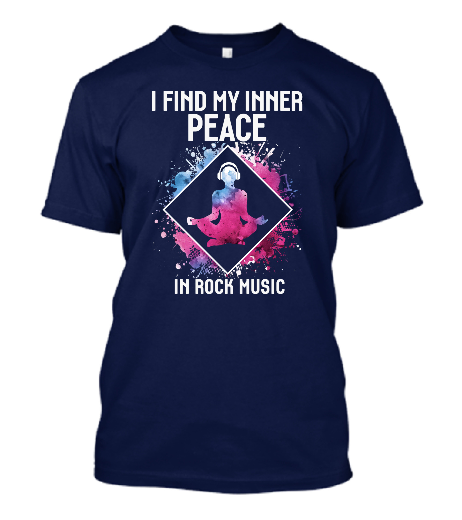 I Find My Inner Peace In Rock Music RD Music Lovers T-Shirt