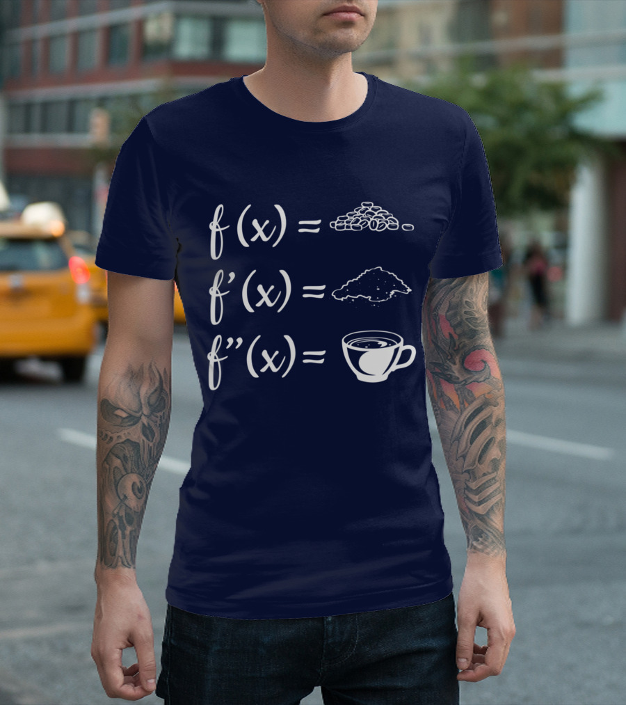 Coffee Calculus Teacher Mathematics f(x) Coffee Cup Iconic Symbols T-Shirt