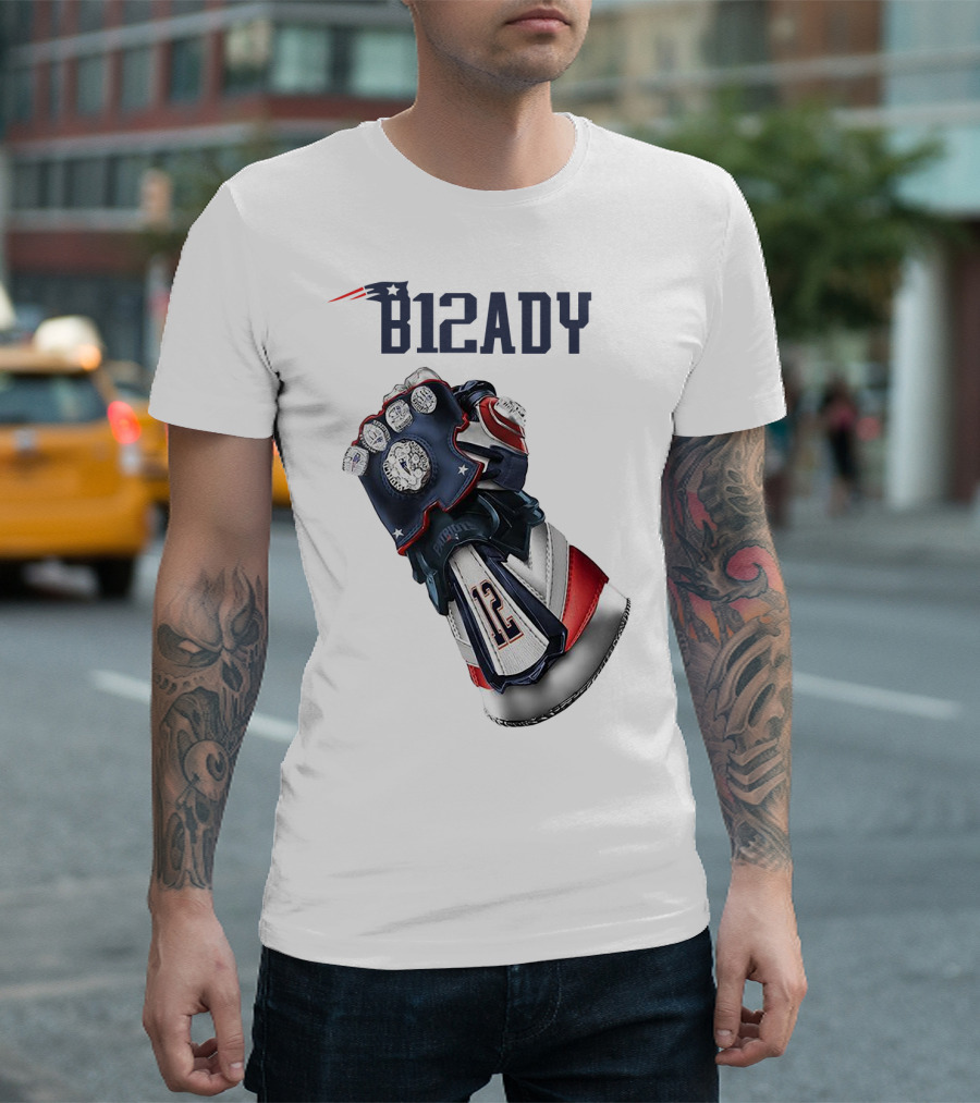 Brady B12ady Infinity Gauntlet Patriots Championship Rings T-Shirt