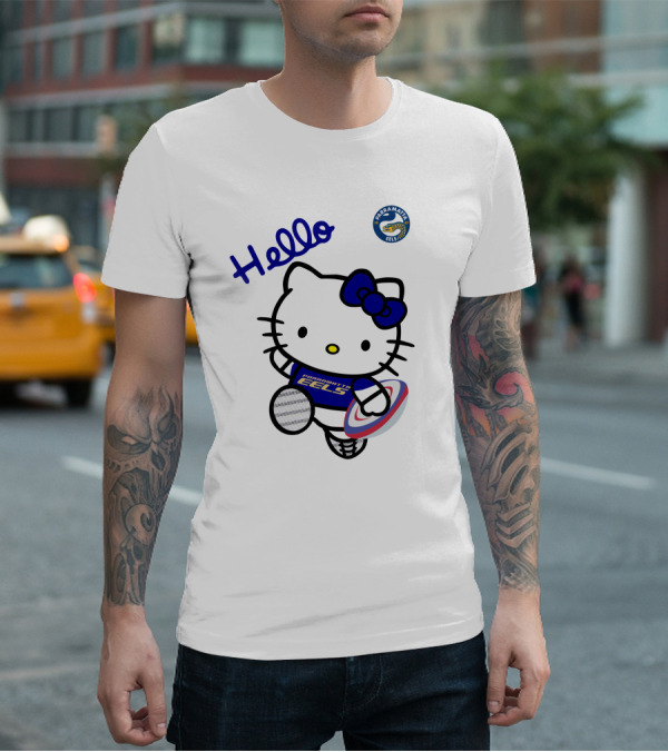Hello Parramatta Eels Hello Kitty NRL1012 T-Shirt