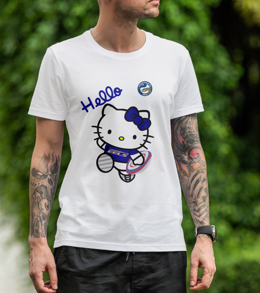 Hello Parramatta Eels Hello Kitty NRL1012 T-Shirt