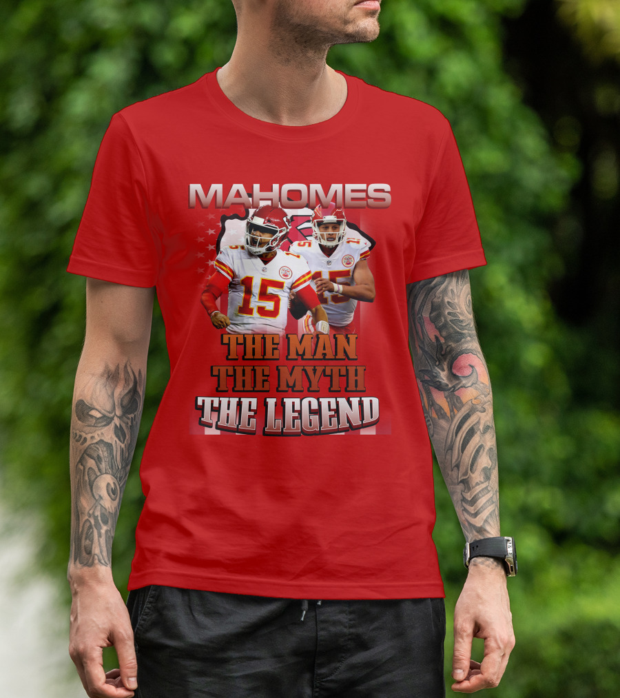 MAHOMES THE MAN THE MYTH THE LEGEND NFL Kansas City Chiefs P504HN6130 T-Shirt