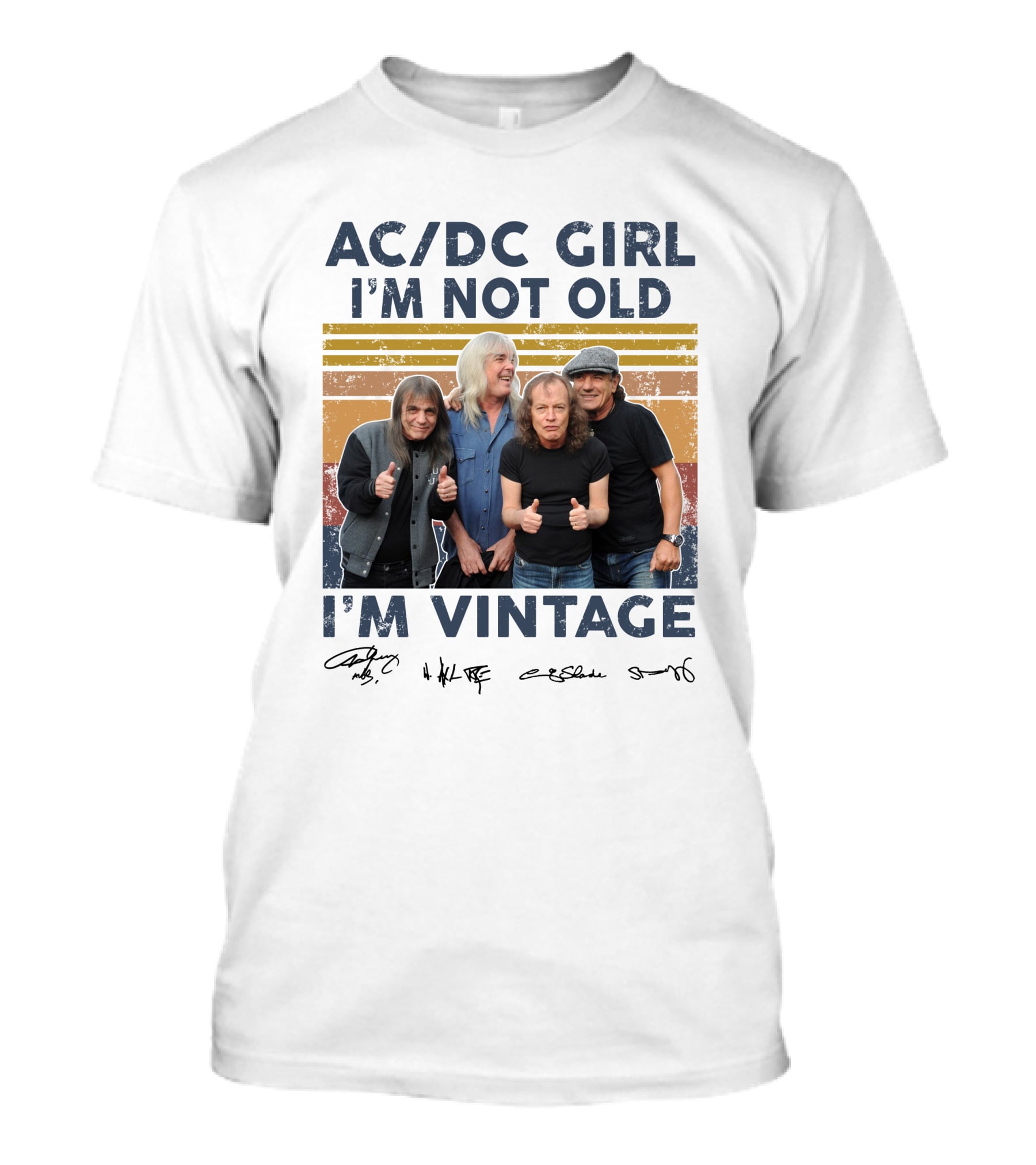 AC/DC Girl I'm Not Old I'm Vintage T-Shirt