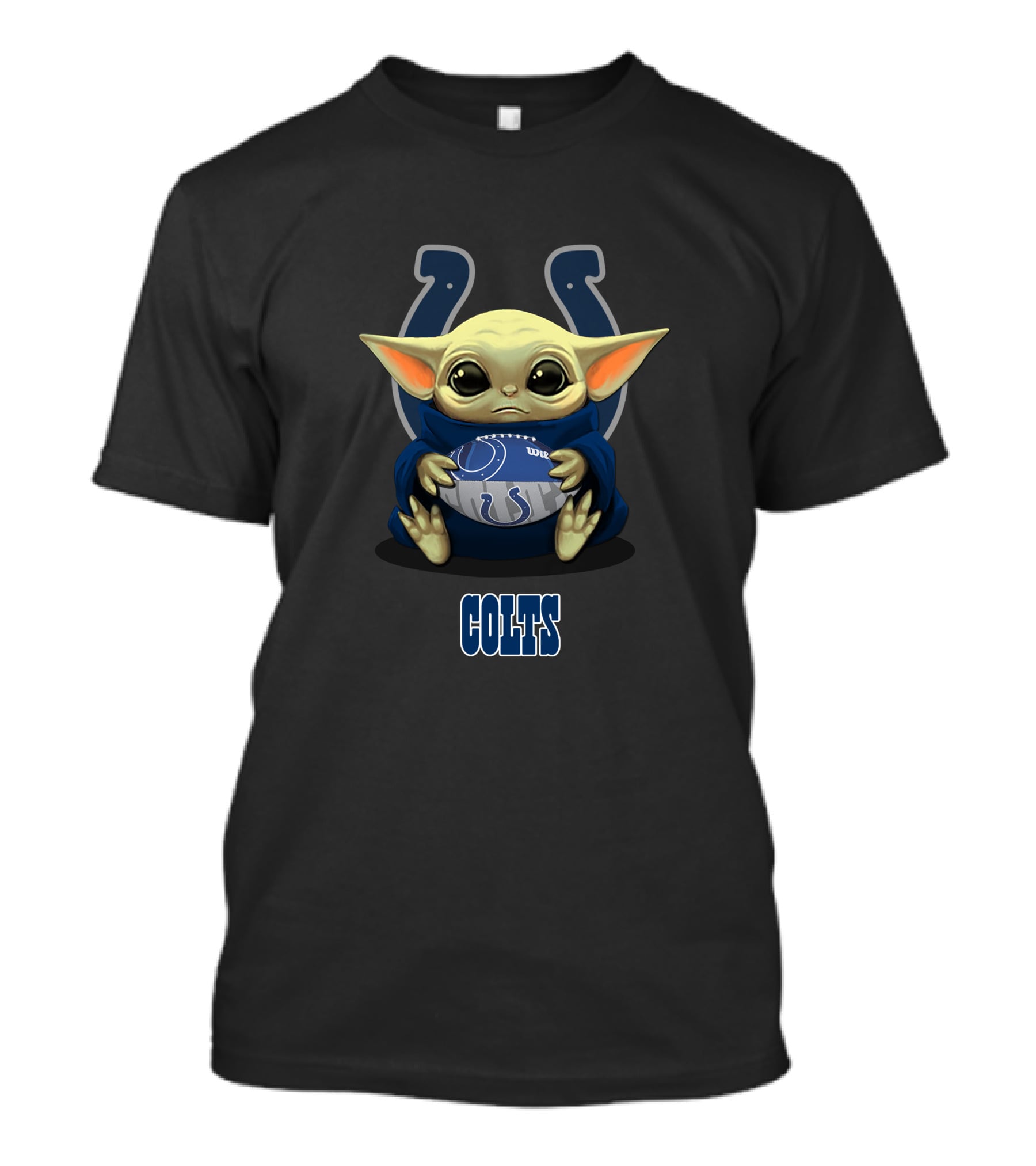 Indianapolis Colts Baby Yoda Football Team Fans T-Shirt