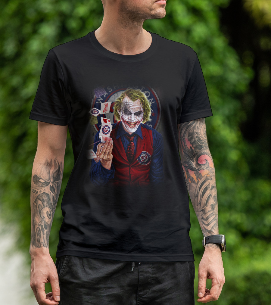 Washington Nationals Joker Playing Cards T-Shirt