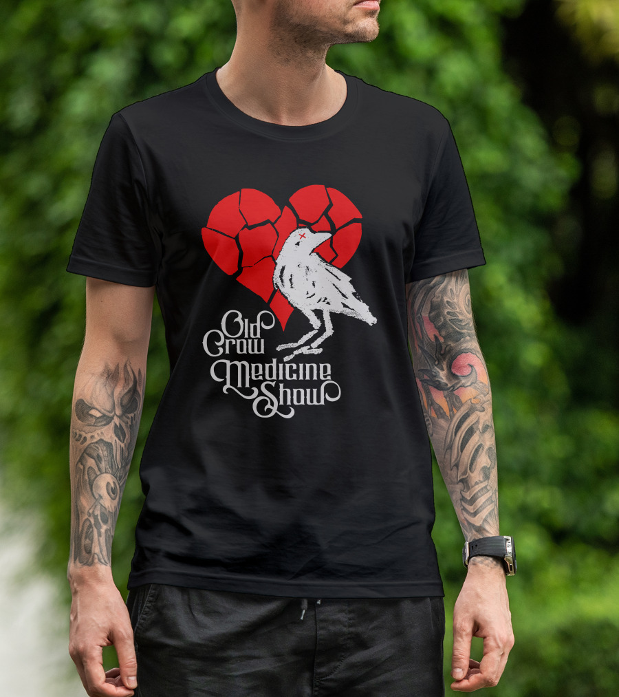 Old Crow Medicine Show Broken Heart Crow T-Shirt