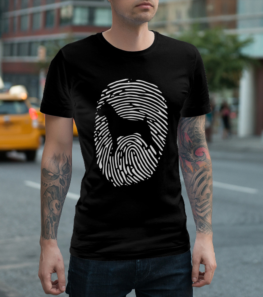Boxer Dog Fingerprint T-Shirt