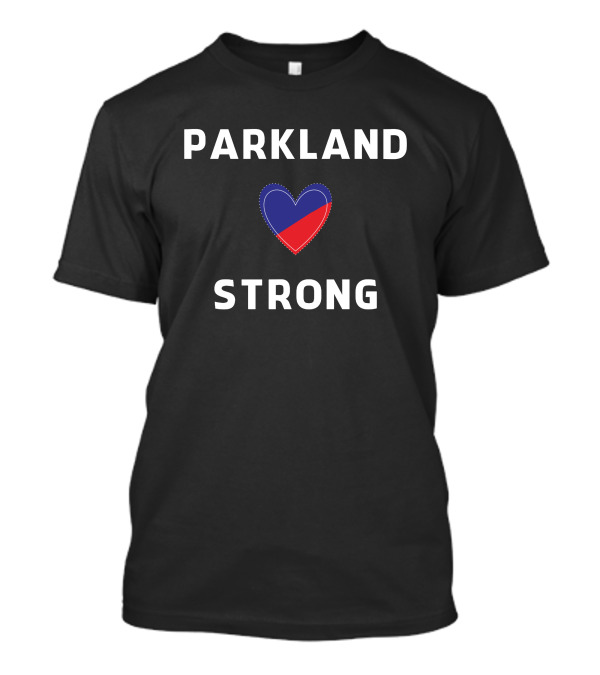 Parkland Strong Red And Blue Heart T-Shirt