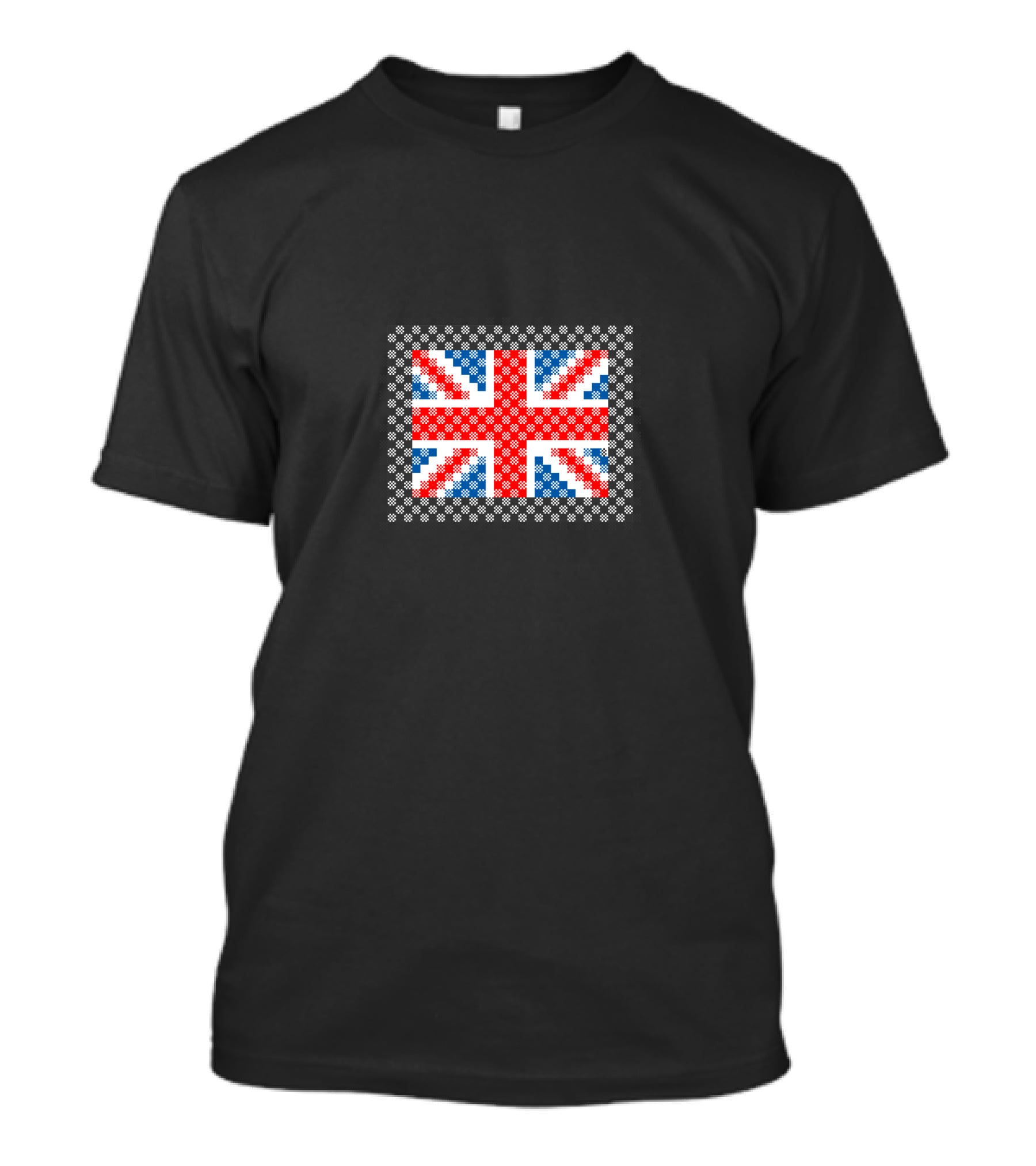 Plaid Scottish Tartan Texture England Union Jack Flag T-Shirt