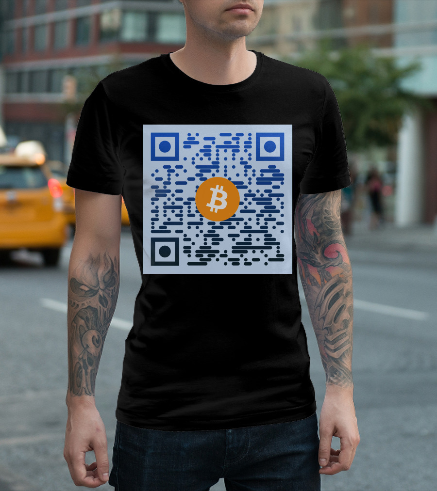 QR Code Bitcoin T-Shirt
