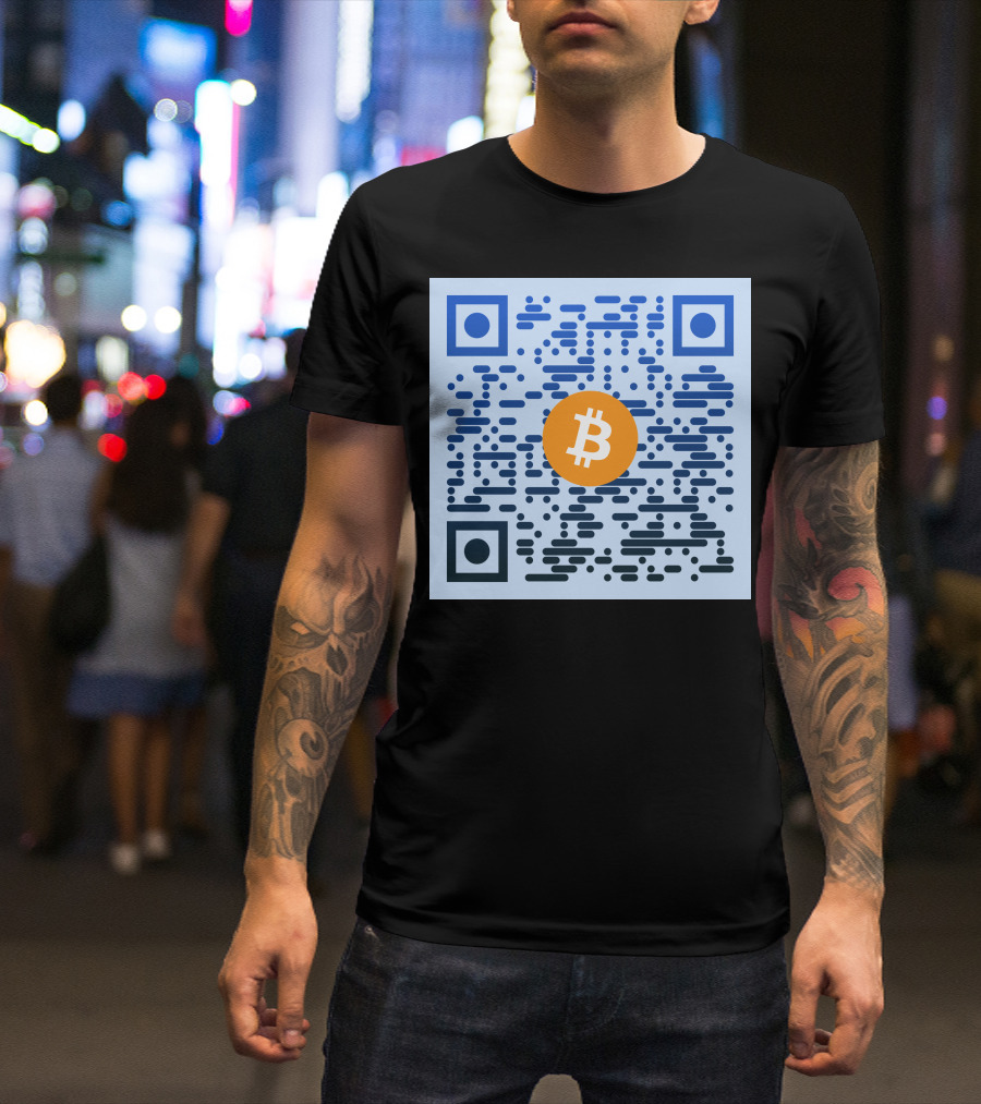 QR Code Bitcoin T-Shirt