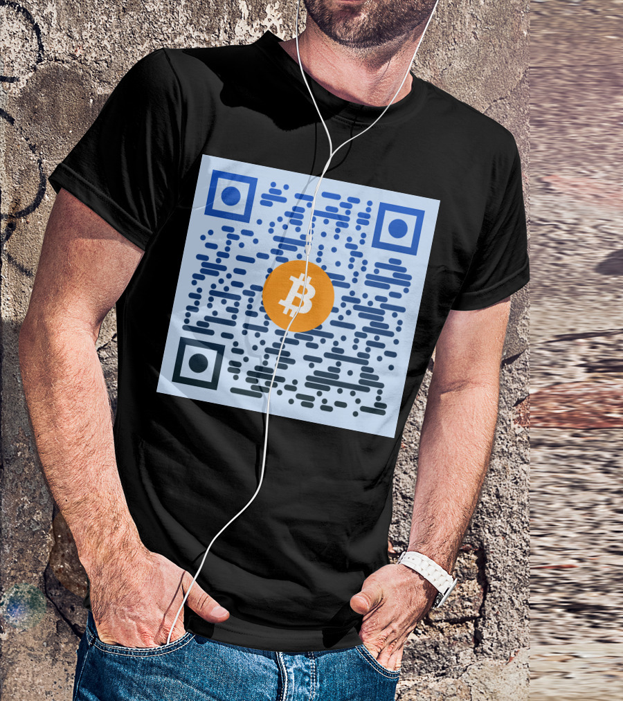 QR Code Bitcoin T-Shirt