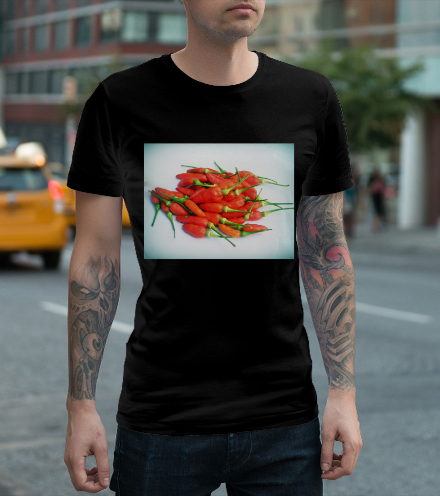 Red Chilli Peppers Abundance Hot And Spicy T-Shirt