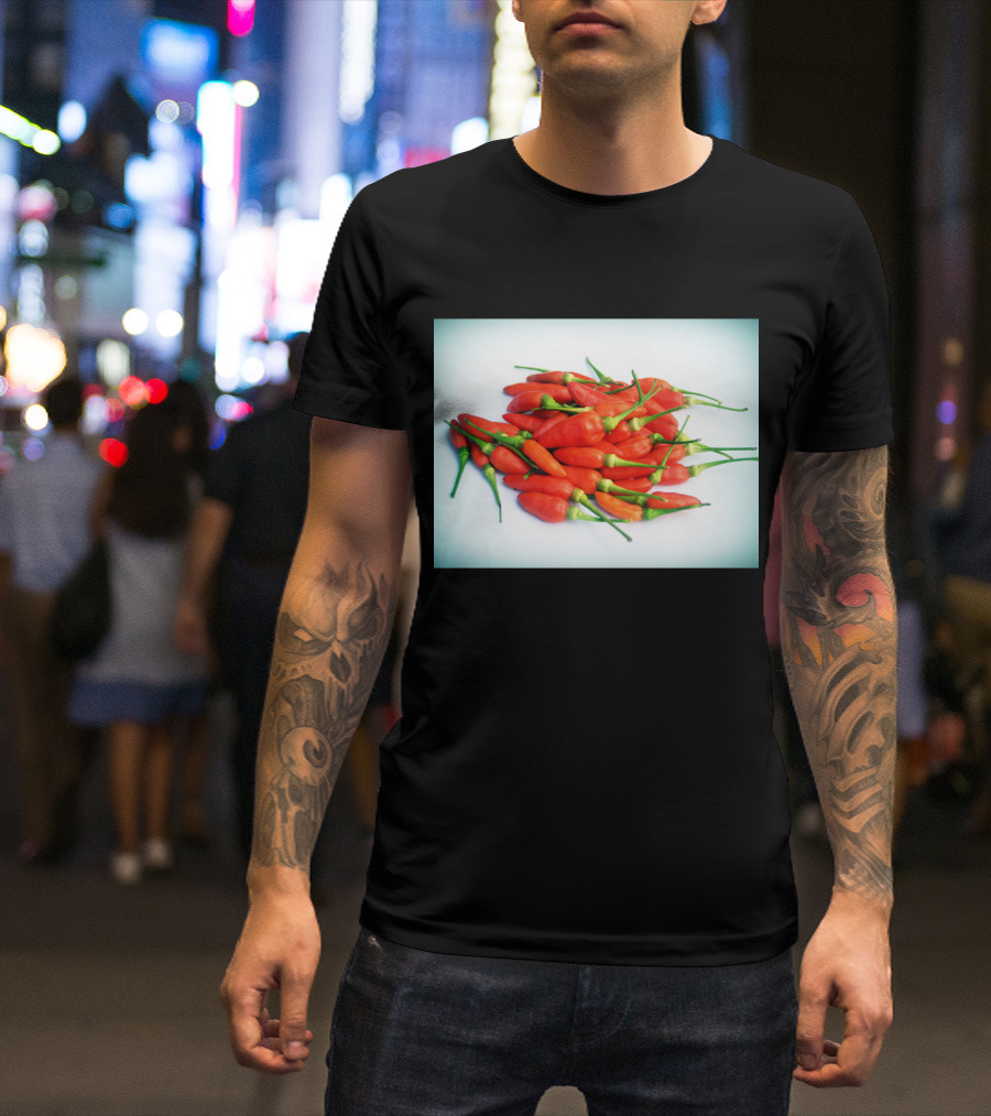 Red Chilli Peppers Abundance Hot And Spicy T-Shirt