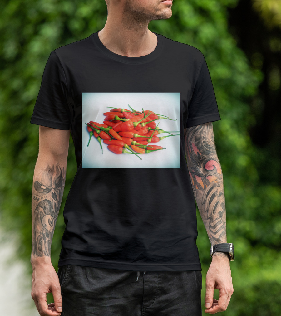 Red Chilli Peppers Abundance Hot And Spicy T-Shirt