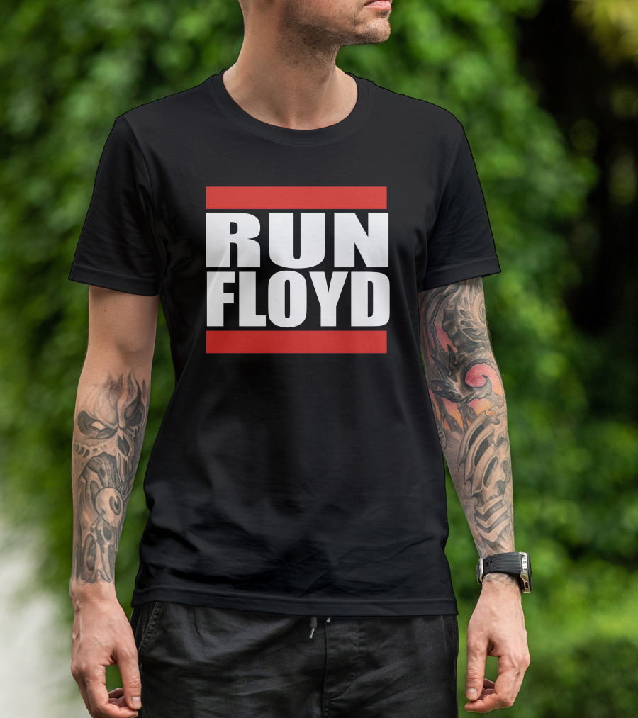 RUN FLOYD 90S HIP HOP ICONIC STYLE LOGO INFLUENCE T-Shirt
