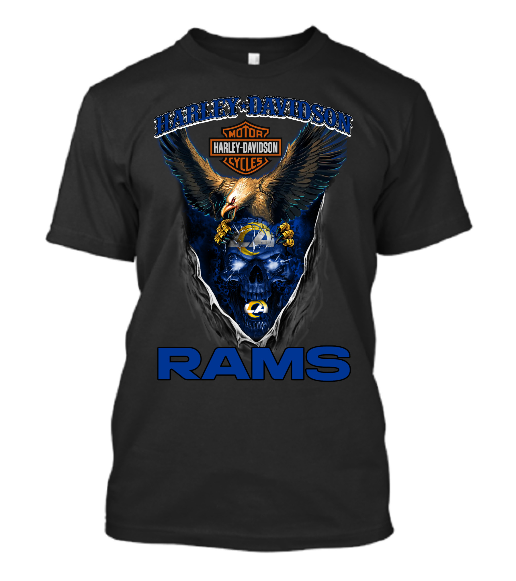 Harley Davidson Los Angeles Rams Hd29Nfl T-Shirt