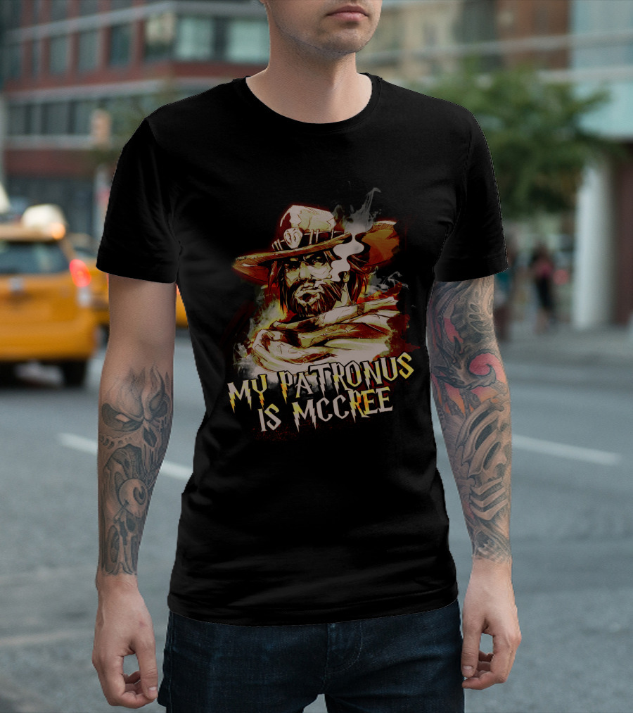 Overwatch McCree My Patronus Wizardry Meme Fusion T-Shirt