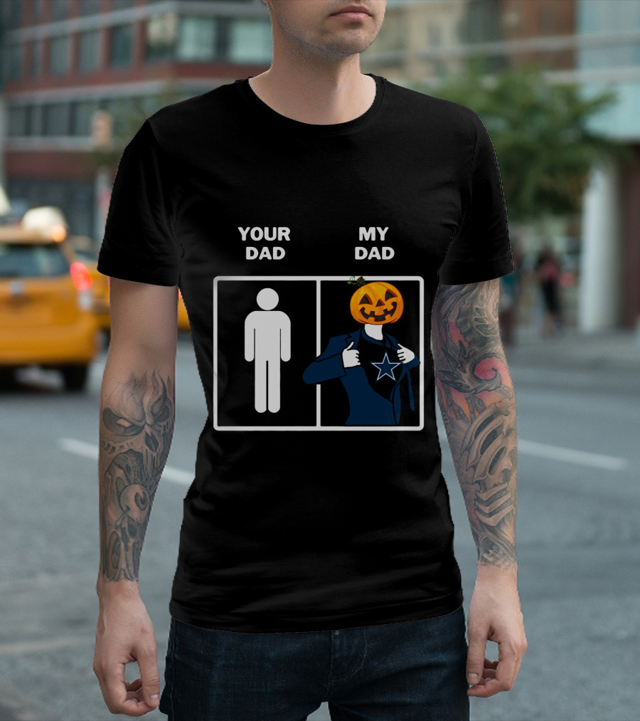 Your Dad My Dad Dallas Halloween Pumpkin Star T-Shirt