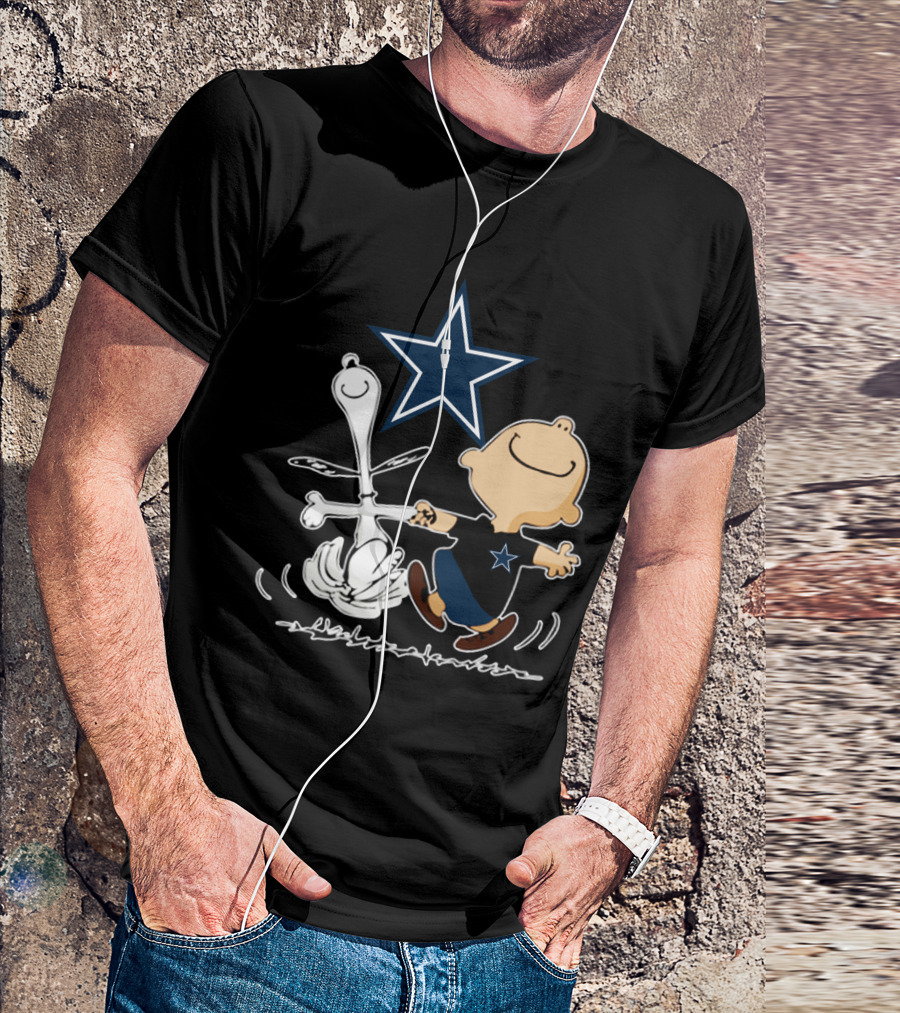 Dallas Cowboys Snoopy And Charlie Brown Dancing With Star T-Shirt