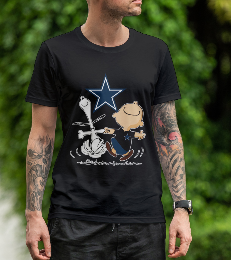 Dallas Cowboys Snoopy And Charlie Brown Dancing With Star T-Shirt