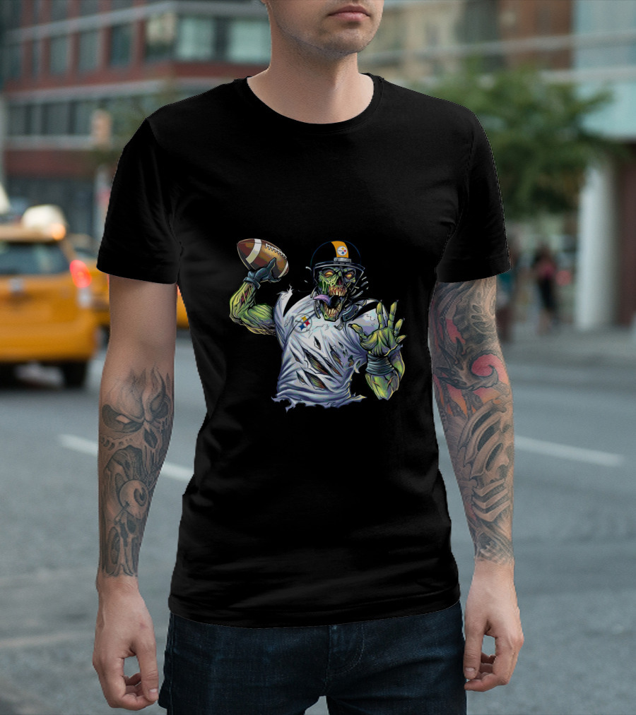 Pittsburgh Steelers Zombie Football Quarterback T-Shirt