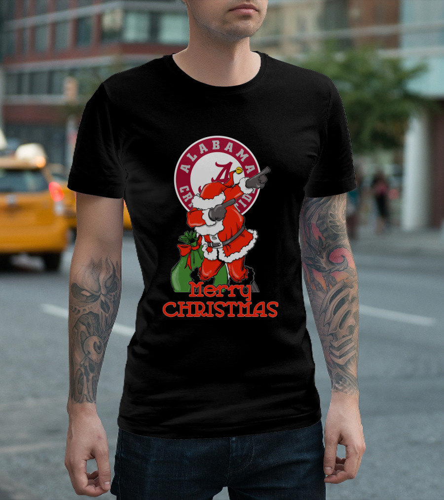 Alabama Crimson Tide Merry Christmas Santa T-Shirt