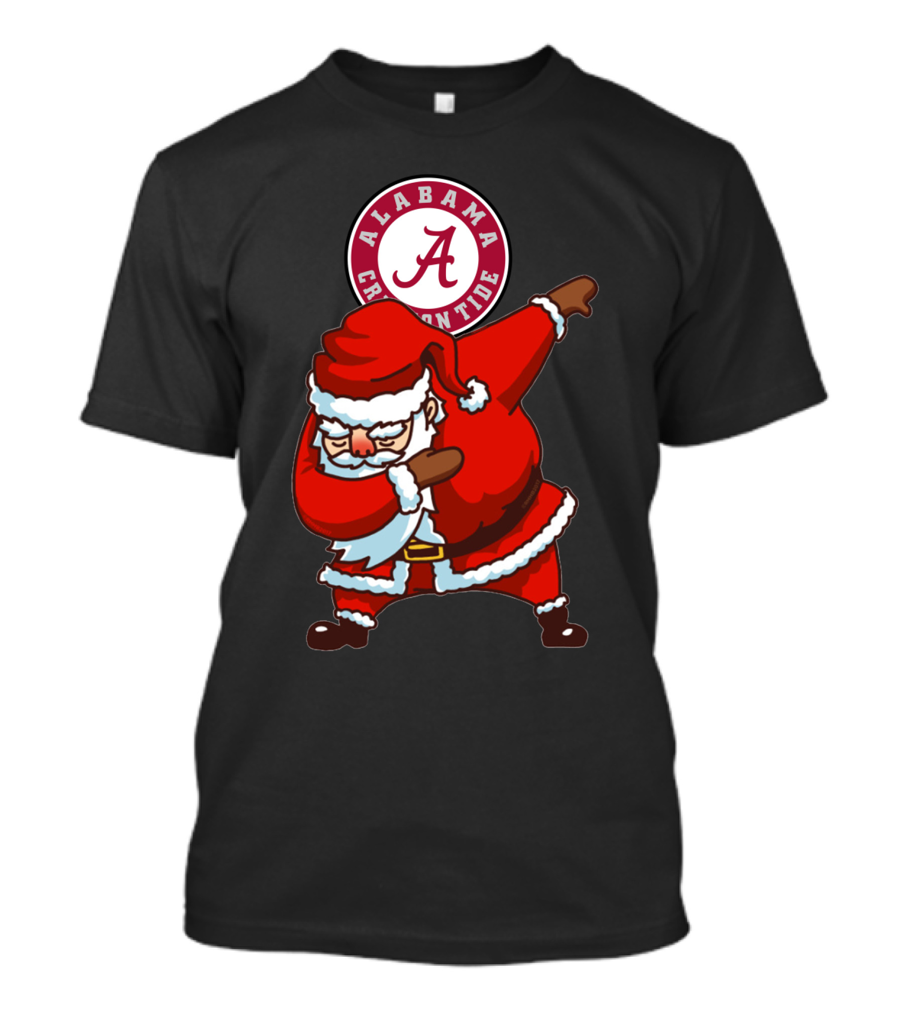 Alabama Crimson Tide Santa Dab T-Shirt