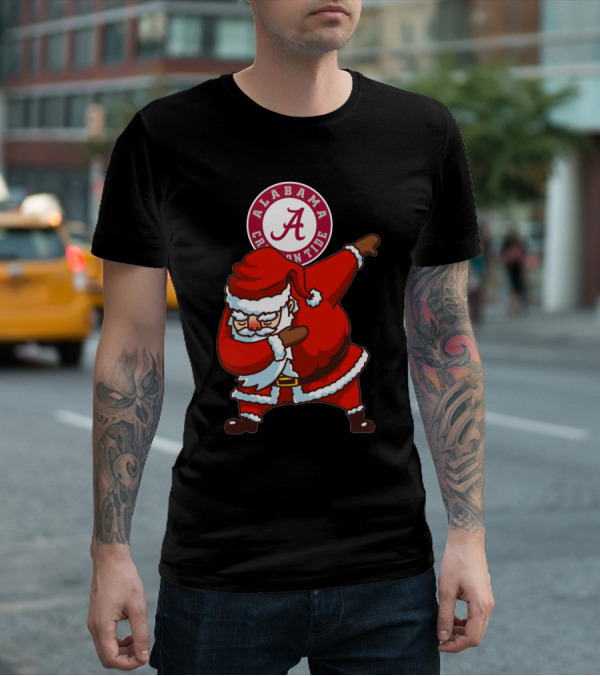 Alabama Crimson Tide Santa Dab T-Shirt