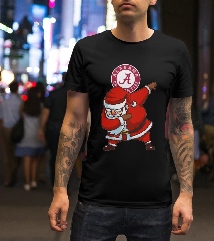 Alabama Crimson Tide Santa Dab T-Shirt
