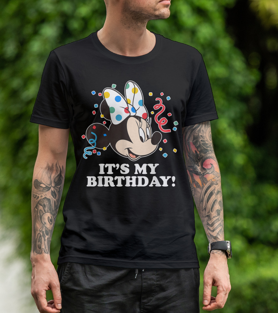 Minnie Mouse It's My Birthday Celebration T-Shirt