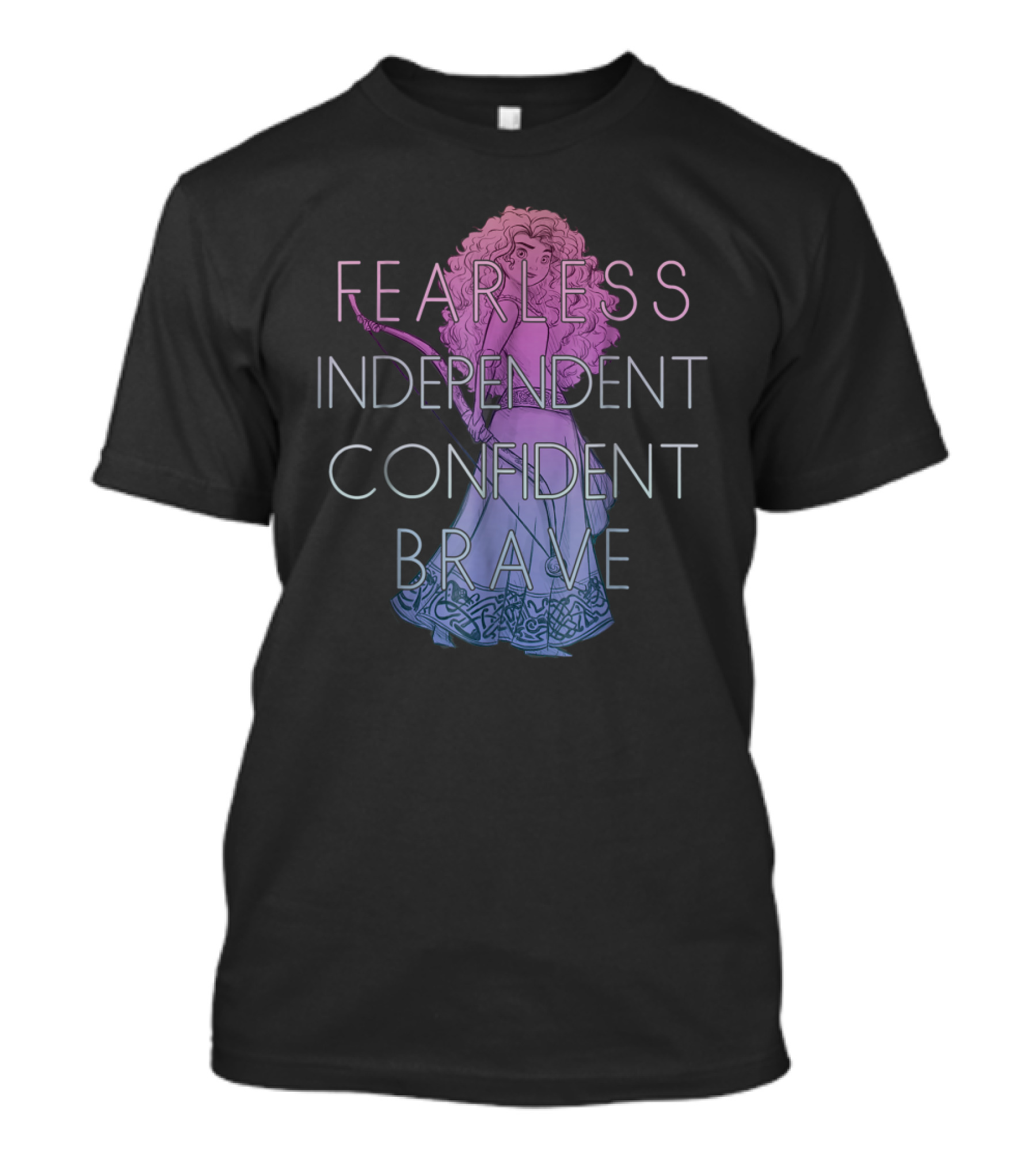 Fearless Independent Confident Brave Disney Films T-Shirt
