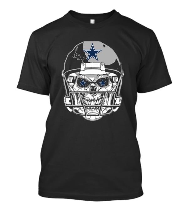 Dallas Cowboys Skull Helmet Star T-Shirt