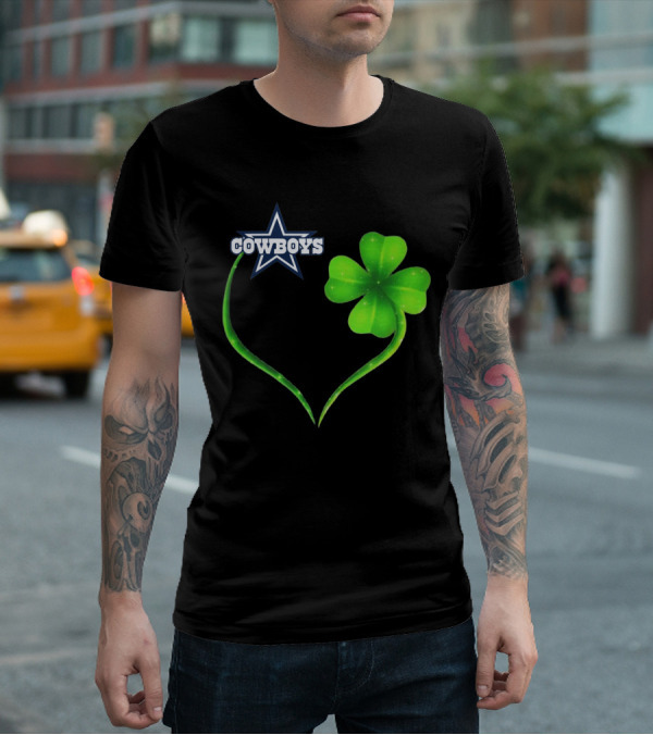 Cowboys Star Clover Heart T-Shirt