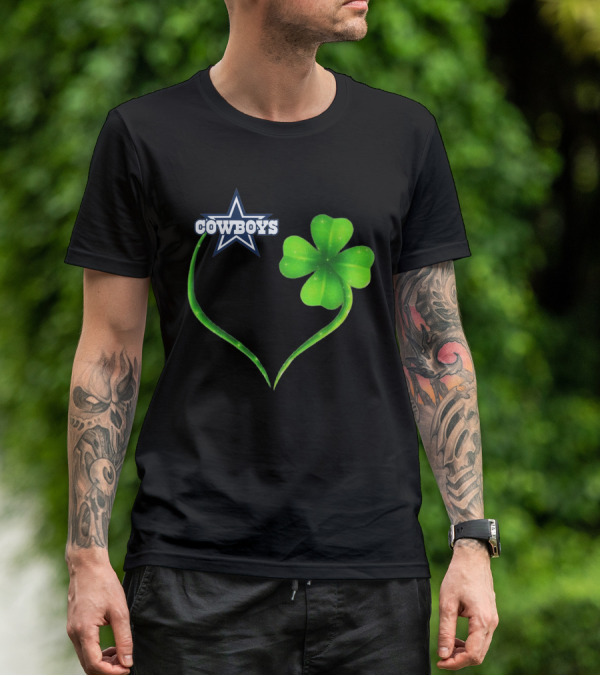 Cowboys Star Clover Heart T-Shirt