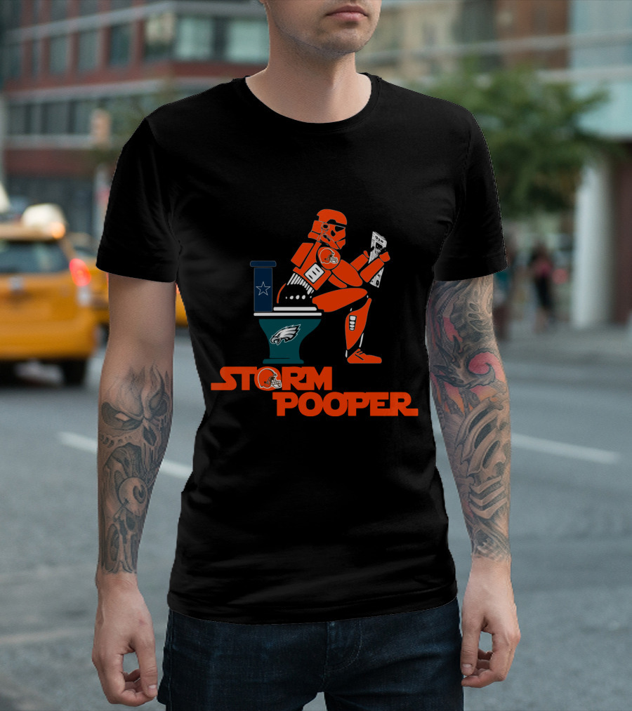 Storm Pooper Cleveland Browns Philadelphia Eagles Dallas Cowboys Legends T-Shirt