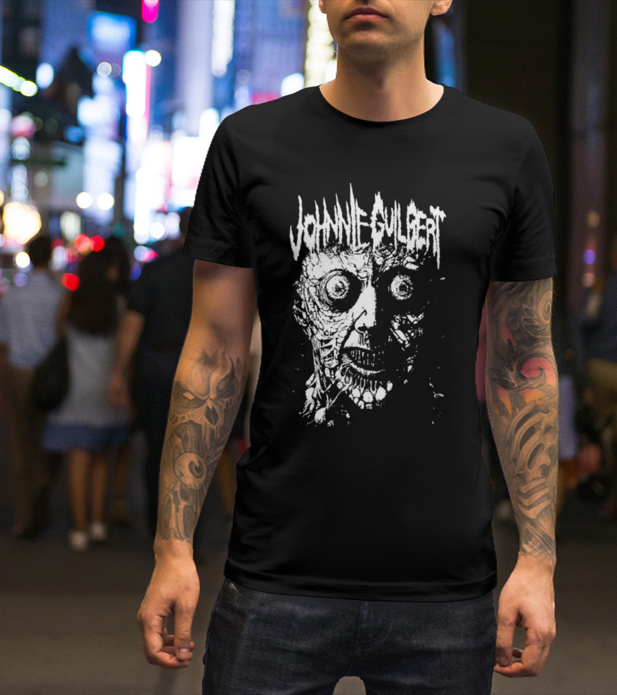 Johnnie Guilbert Haunted Soul Horror Face T-Shirt