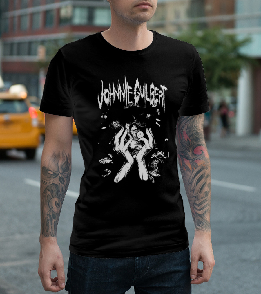 Johnnieguilbert Tortured Mind Eyes and Hands Horror T-Shirt