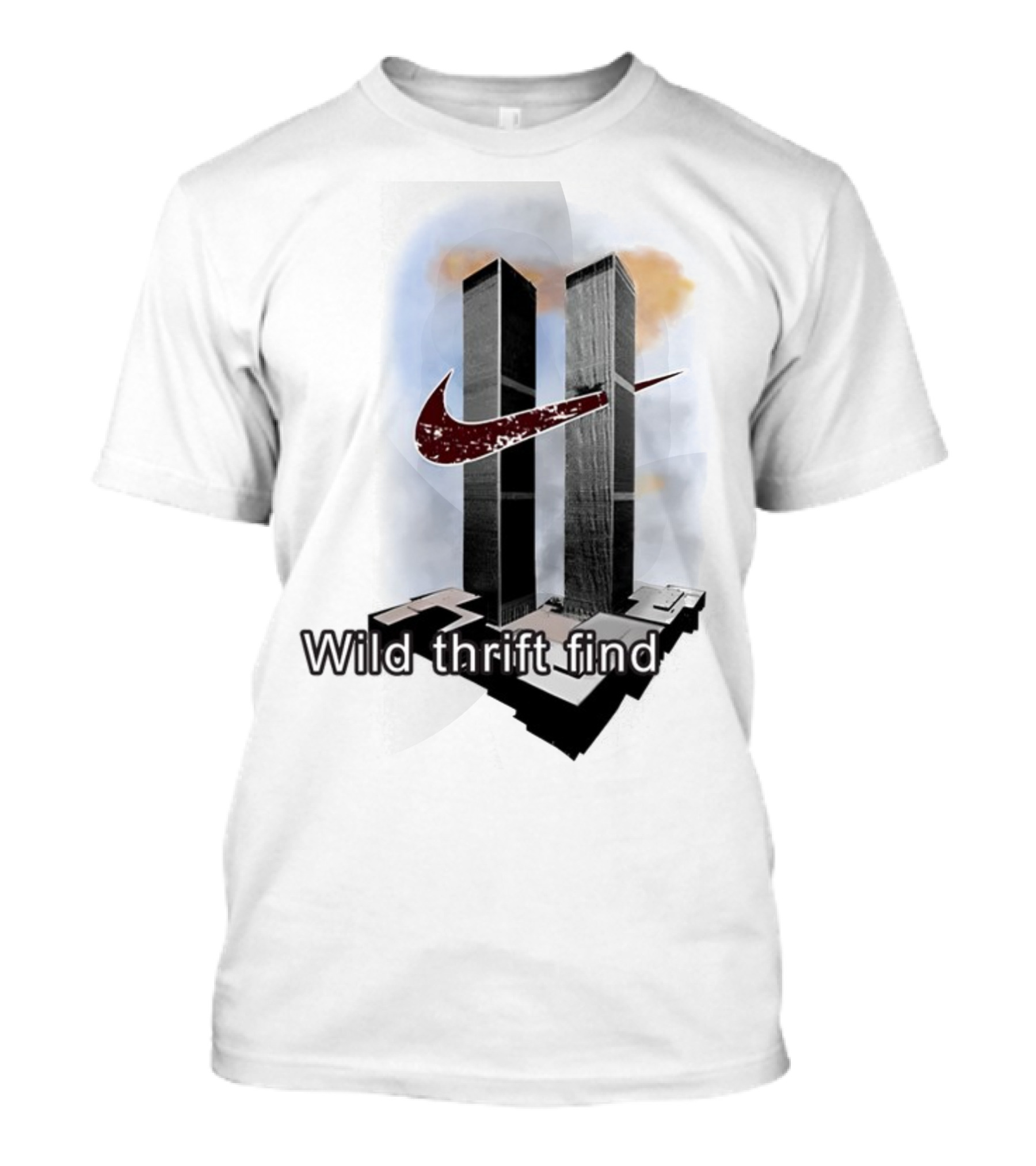 Wild Thrift Find Tiktok Screenshots Twin Towers T-Shirt